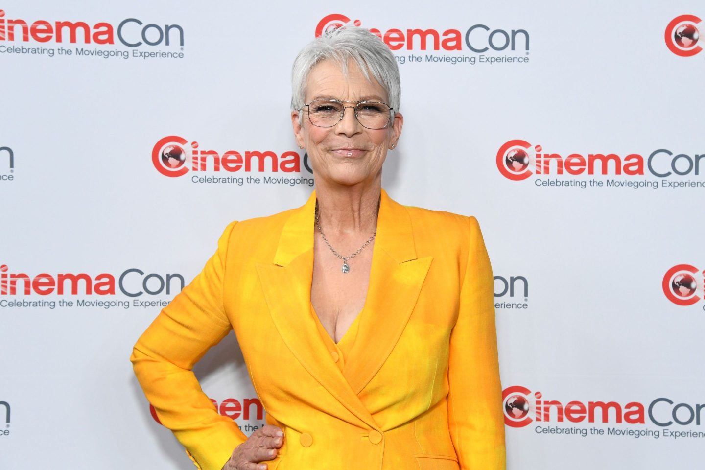 LAS VEGAS, NEVADA - APRIL 03: Jamie Lee Curtis attends CinemaCon 2025- Walt Disney Studios Invites you to its 2025 presentation highlighting its upcoming release schedule at The Colosseum at Caesars Palace during CinemaCon, the official convention of Cinema United, on April 3, 2025, in Las Vegas, Nevada. (Photo by Alberto E. Rodriguez/Getty Images for CinemaCon)